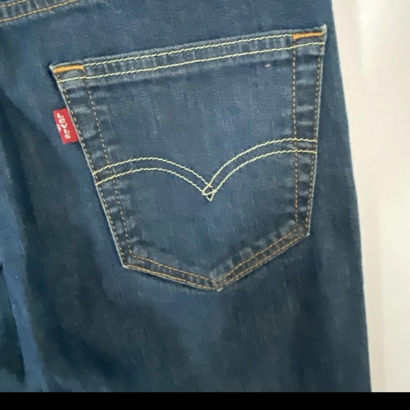 Levi's Mens Black 511 Dark Wash Casual Denim Straight Leg Jeans Size 27x27 (7) - Picture 12 of 13